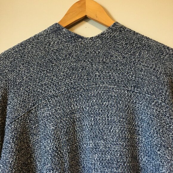 100% Cotton GAP Blue & White Heavy Knit Open Cardigan - Picture 7 of 16